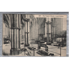 `267 The Temple Church,Laced Arches` - Temple,London - Postally Unused - Gordon Smith Postcard