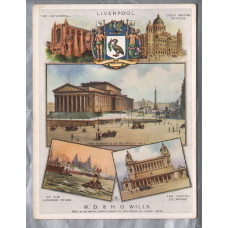 `Liverpool - Cities of Britain` - No.8 in a series of 12 - W.D & H.O Wills - Imperial Tobacco Company Limited Card