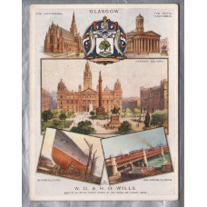 `Glasgow - Cities of Britain` - No.6 in a series of 12 - W.D & H.O Wills - Imperial Tobacco Company Limited Card