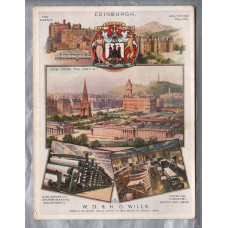 `Edinburgh - Cities of Britain` - No.5 in a series of 12 - W.D & H.O Wills - Imperial Tobacco Company Limited Card