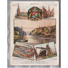 `Bristol - Cities of Britain` - No.2 in a series of 12 - W.D & H.O Wills - Imperial Tobacco Company Limited Card