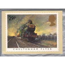 U.K - PHQ Card 81(c) - January 1985 - 29p Cheltenham Flyer Card - Famous Trains Issue - Unused