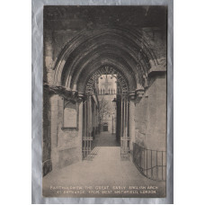 `Bartholomew The Great,Early English Arch` - London - Postally Unused - London Stereoscopic Company Postcard - c1907