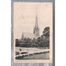 `Cockermouth - All Saints Church` - Cumbria - Postally Used - Battersea SW 30th May 1913 - Pictorial Stationary Co Postcard