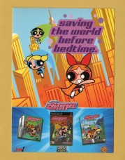 `The Powerpuff Girls - PS2, PC and GBA` - 2002 - Postally Unused - Boomerang Media Postcard.