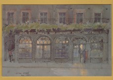 `Illustration by John Ward - Berry Bros & Rudd, London` - Postally Unused (although message written to rear) - Advertising Postcard. `Illustration by John Ward - Berry Bros & Rudd, London` - Postally Unused (although message written to rear) - Advertising Postcard.