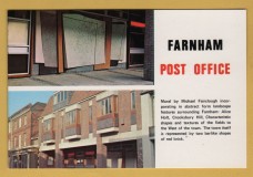 `Fareham Post Office` - P.O.1 Advertising Postcard - Postally Unused - Bennett Publications Postcard.