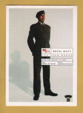 `Royal Navy, The Team Works - Philip Benford - Recruitment` Fold Out Card - Postally Unused - Boomerang Media Postcard.