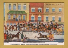 `West Country Mails at the Gloucester Coffee House` - Post Office Series SWPR 2 - Postally Unused - Post Office Postcard.