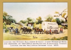 `Russell`s Wagon 1833` - Post Office Series SWPR 4 - Postally Unused - Post Office Postcard.