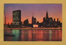 `United States - The New York Skyline viewed From the East....` - Postally Unused - Pan American World Airways Postcard. `United States - The New York Skyline viewed From the East....` - Postally Unused - Pan American World Airways Postcard.