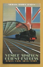 `Victoria Station London - Venice Simplon, Orient Express` - Postally Unused - Orient Express Postcard.