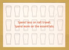 `Spend Less On Rail Travel, Spend More On The Essentials - Young Persons Railcard` - Postally Unused - Boomerang Media Postcard.