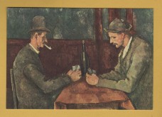 `The Cards` Players by Paul Cezanne` - Postally Unused - Ponte Vecchio Postcard.