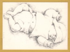 `Afternoon Nap by Spang Olsen` - Postally Unused - Pictura Graphica Postcard.