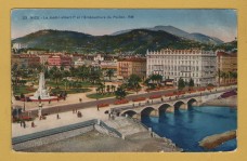 `Nice - Le Jardin albert ler et l`Embouchure du Paillon` - Postally Unused - Rostan & Munier Postcard.