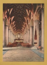 `The Nave, Tewkesbury Abbey` - Postally Unused - Britannia Colour Ltd Postcard.