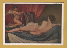 `Venus and Cupid by Diego Valazquez` - Postally Unused - National Gallery Postcard.