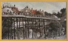 `Railings in the Snow-Rear of Quarry Street, Guildford, 1961/2 by Keith Newton` - Postally Unused - Cardrew Promotions Postcard.