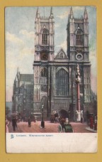 `London - `London, Westminster Abbey` - Oilette - 7422` - Postally Unused - Raphael Tuck & Sons Postcard.
