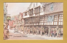 `DARTMOUTH, The Butterwalk, Devon by David Skipp` - Postally Unused - Town & Country Prints Postcard.