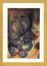 `Tower of Blue Horses by Franz Marc, 1913-14` - Postally Unused - Pallas Postcard.