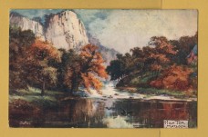 `Derbyshire Dales - `High Tor, Matlock` - Oilette - 1356` - Postally Unused - Raphael Tuck & Sons Postcard.