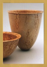 `Masur-Birch Bowls 6" (tallest), Don White (woodturner) - Woodturning Courses`  - Postally Unused - Artichoke Postcard.