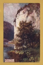 `Derbyshire Dales Series - `Chee Tor, Cheedale` - Oilette - 1357` - Postally Unused - Raphael Tuck & Sons Postcard.