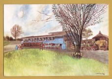 `Powmill Food Bar (A977), nr Kinross, Scotland by Ruddiman Wood` - Postally Unused - Burns & Harris Postcard.