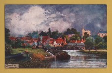 `Picturesque Counties Middlesex Series l - `Brentford, Middlesex` - Oilette - 7127` - Postally Unused - Raphael Tuck & Sons Postcard.