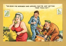 `Yes Dear-The Workmen Have Arrived....Comic Series 2001` - Postally Unused - Bamford & Co Ltd Postcard