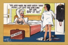 `You Have Made Me Very Happy Today Peter..Comic Series 2019.` - Postally Unused - Bamford & Co Ltd Postcard