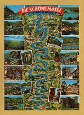 `Die Schone Mosel` - Postally Unused - Robert Cornely Postcard