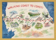 `Walking Coast to Coast!` - Postally Unused - Peter Pedley Postcard `Walking Coast to Coast!` - Postally Unused - Peter Pedley Postcard