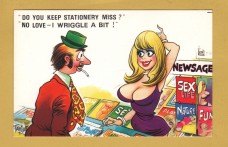 ``Do You Keep Stationary Miss?`....Comic Series 2038` - Postally Unused - Bamford & Co Ltd Postcard