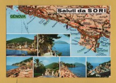 `Saluti da Sori` - Postally Used-1991 - Garami Postcard
