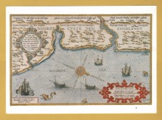 `Lucas Janszoon Waghenaer: Coast of North East England. 1584-1586` - Postally Unused - Cleveland County Museum Postcard