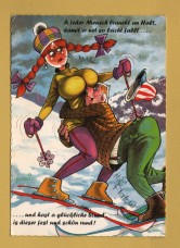 `A jeder Mensch Graucht an Halt,damit er net so leicht fallt.....` - Postally Used-1974 - Austrian Postcard