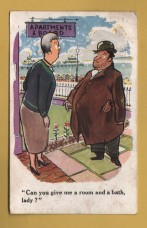`Can You Give Me A Room And A Bath, Lady?` - Postally Used - Raphael Tuck & Sons Postcard