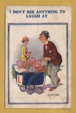 `I Don`t See Anything To Laugh At`- Donald Mcgill - Postally Used-1949 - D.Constance Postcard