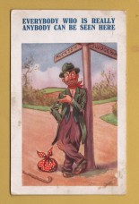 `Anybody Whose Really Anybody Can Be Seen Here` - Postally Used-1929 - The Regent Series Postcard