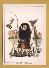 `The `Fly` Fisherman` - Postally Unused - Firtree Publishing Postcard