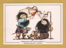 `Highlanders Have Been Running On Unleaded Fuel For Centuries` - Postally Unused - Firtree Publishing Postcard