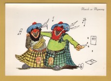 `Hamish on Hogmanay` - Postally Unused - Don-Mor Postcard