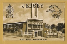 `JERSEY - Post Office Headquarters`- Postally Used-1979 - Jersey Post Office Postcard.