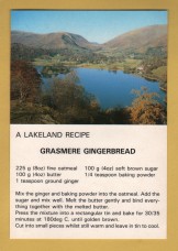 `A Lakeland Recipe - Grasmere Gingerbread`- Postally Unused - Sanderson and Dixon Postcard.