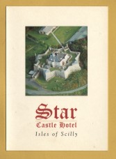 `STAR Castle Hotel, St Mary`s - Isles of Scilly`- Postally Unused - Aspen Advertising Postcard.