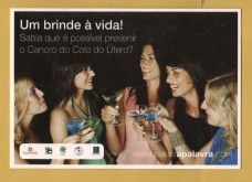 `Un brinde a vida!....`- Postally Unused - Passaapalavra Postcard.