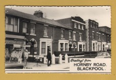 `Greetings From HORNBY ROAD, BLACKPOOL`- Postally Used-1971 - T.Moore Postcard.